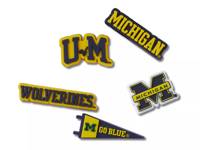 University of Michigan Jibbitz Set - 5 Pack Multicolor view