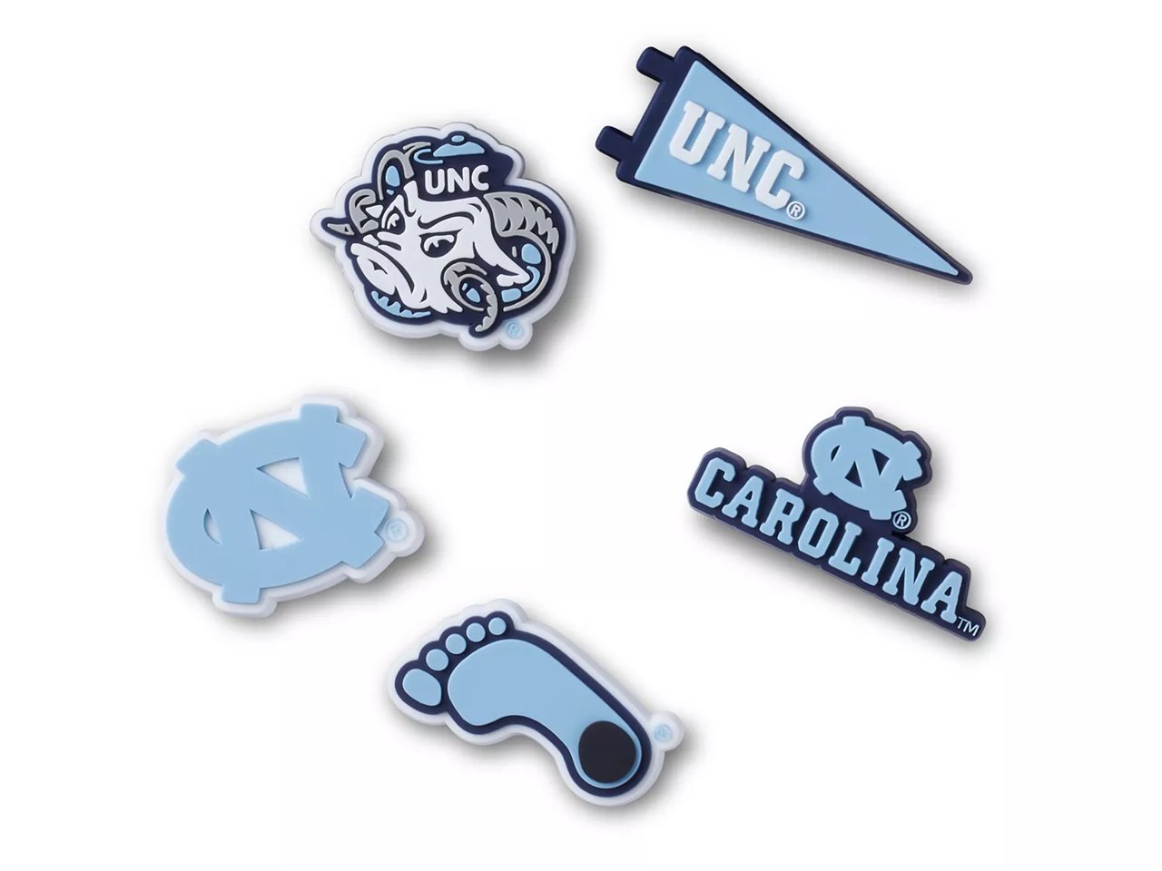 University of North Carolina Jibbitz Set - 5 Pack