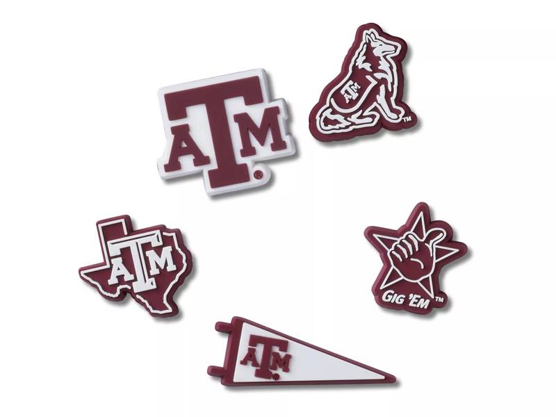 Texas A&M University Jibbitz Set - 5 Pack