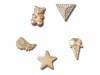 Gold Icons Jibbitz Set - 5 Pack Multicolor view