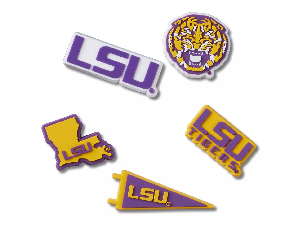 Louisiana State University Jibbitz Set - 5 Pack