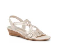 Ravi Wedge Sandal Champagne Gold Metallic view