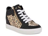 Tons Wedge Sneaker Black/Tan Leopard Print view