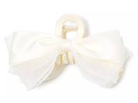 Bow Hair Clip Ivory view