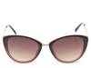 Brandy Round Cat-Eye Sunglasses Light Brown view