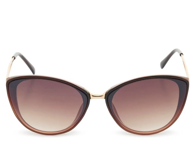Brandy Round Cat-Eye Sunglasses