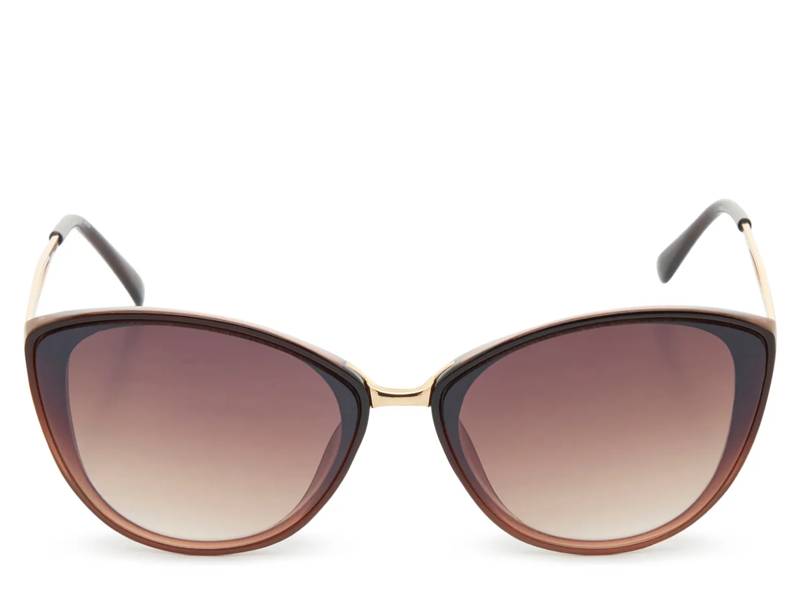 Brandy Round Cat-Eye Sunglasses
