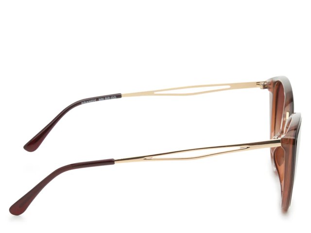 Brandy Round Cat-Eye Sunglasses