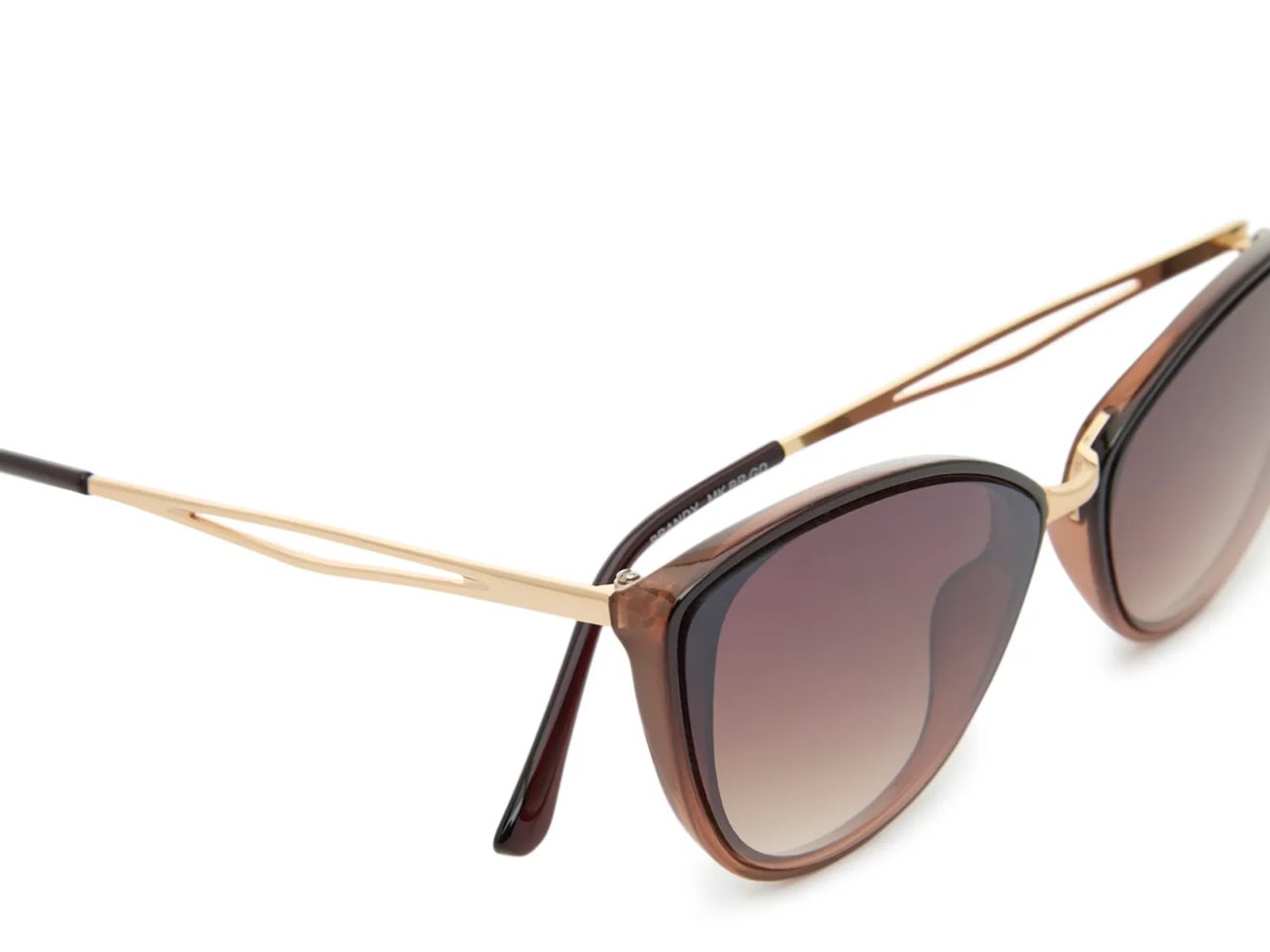 Brandy Round Cat-Eye Sunglasses