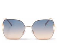 De Janeiro Geometric Sunglasses Gold/Navy view