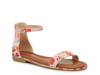 Nymie Sandal White/Light Pink/Multicolor Floral Print Fabric view