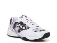 Volley Zone Pickleball Sneaker - Women's Black/White Tie Dye Print view