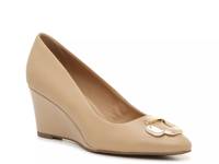 Shiloh Wedge Pump Beige view