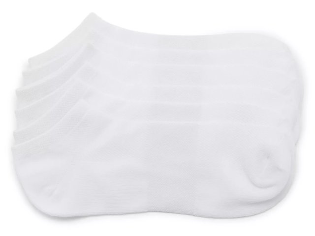 White No Show Socks - 6 Pack