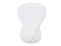 Simple Men's No Show Socks - 3 Pack White view