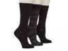 Dot & Stripe Men's Crew Socks - 3 Pack Black Solid/Stripe/Polka Dot view