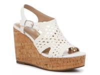 Jaleena Wedge Sandal White view