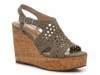 Jaleena Wedge Sandal Olive Green view
