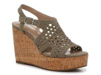 Jaleena Wedge Sandal Olive Green view
