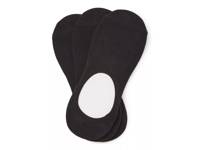 Simple Men's Extended Size No Show Liners- 3 Pack Black view
