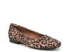 Kari Ballet Flat Black/Brown Leopard Print Fabric view