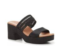 Myles Platform Sandal Black view