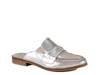 Au Pair Mule Silver Metallic Suede view