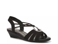 Rigel Wedge Sandal Black view
