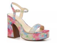 Xilka Sandal Pink/Blue/Multicolor Abstract Print Fabric view