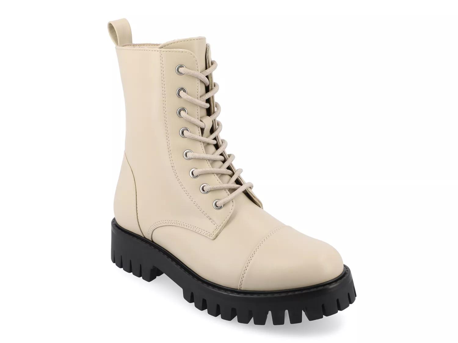 Journee Collection Aaley Bootie | Women's | Beige | Size 5.5 | Boots | Lug