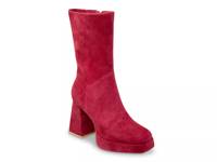 Verity Boot Deep Red Suede view