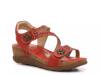 Elenee Wedge Sandal Red view