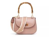 Bamboo Handle Crossbody Light Pink view