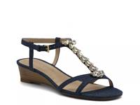 Arschie Wedge Sandal Blue view