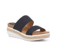 Cara Wedge Sandal Navy view