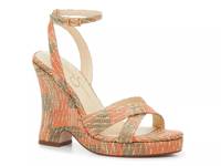 Onawa Sandal Orange/Olive Green/Beige Raffia view