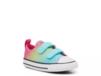 Chuck Taylor All-Star Hyper Bright Easy-On Sneaker - Kids' Triple Cyan/Rainbow Ombre view