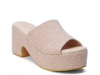 Terry Platform Sandal Pink Glitter view