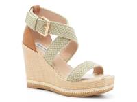 Cali Wedge Sandal Light Green/Brown/Tan view