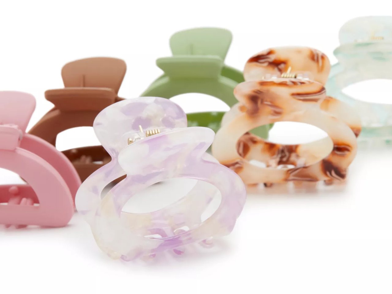 Mini Claw Hair Clip Set - 6 Pack