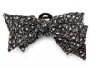 Ditsy Bow Hair Clip Black/Multicolor Floral Print view