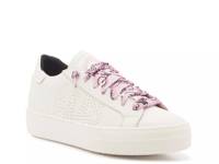 Thea Sneaker - Women's White/Pink Bandana Print Laces view