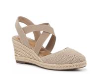 Saige Wedge Sandal Bisque Beige/Gold Metallic view