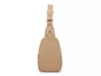 Woven Sling Backpack Beige view