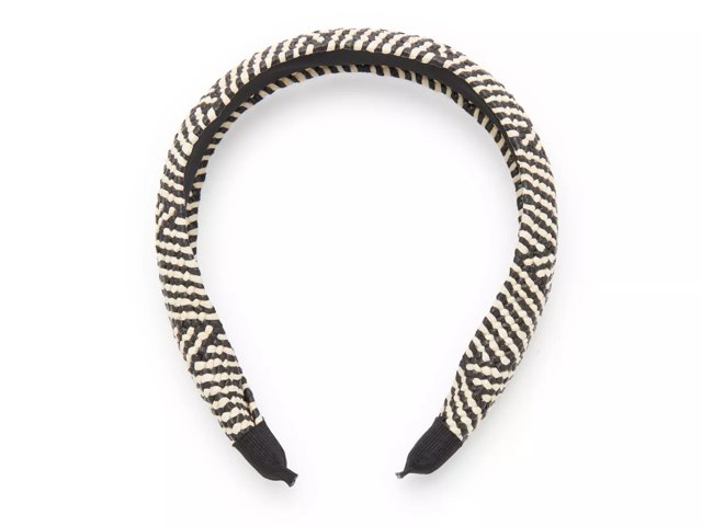 Black & Raffia Headband