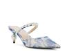 Zane Mule Blue Floral Print view