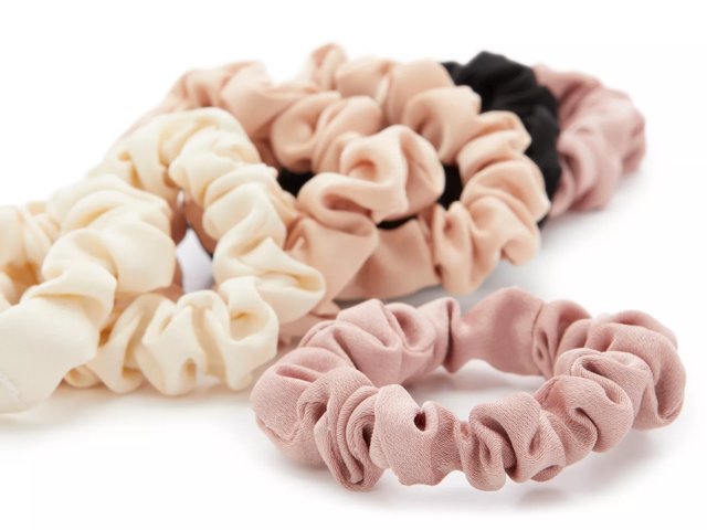 Skinny Elastic Scrunchie Set - 8 Pack