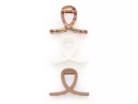 Mini Loops Hair Claw Clips Set - 3 Pack Multicolor view