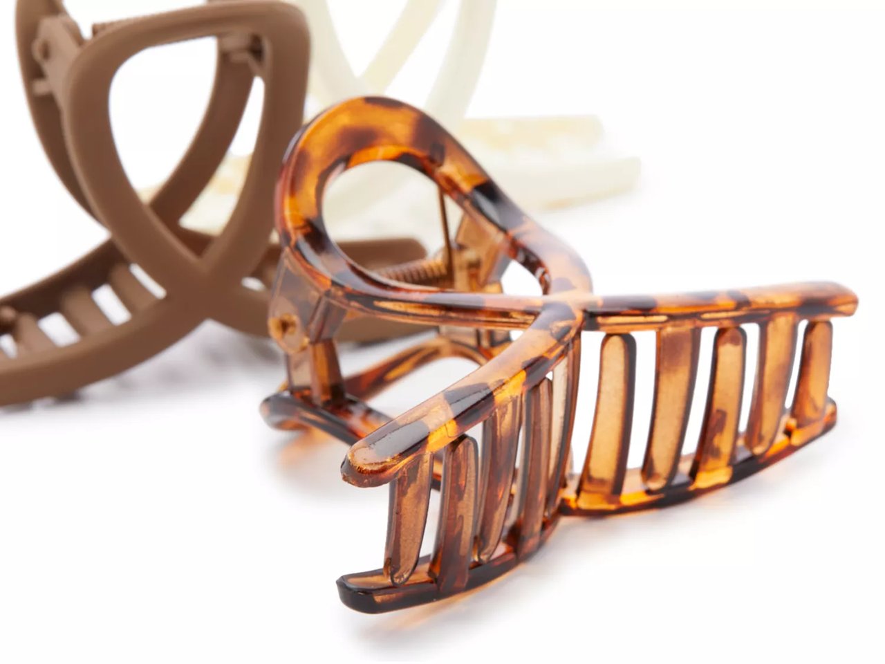 Mini Loops Hair Claw Clips Set - 3 Pack