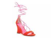 Valren Wedge Sandal Flamingo Pink Fabric view